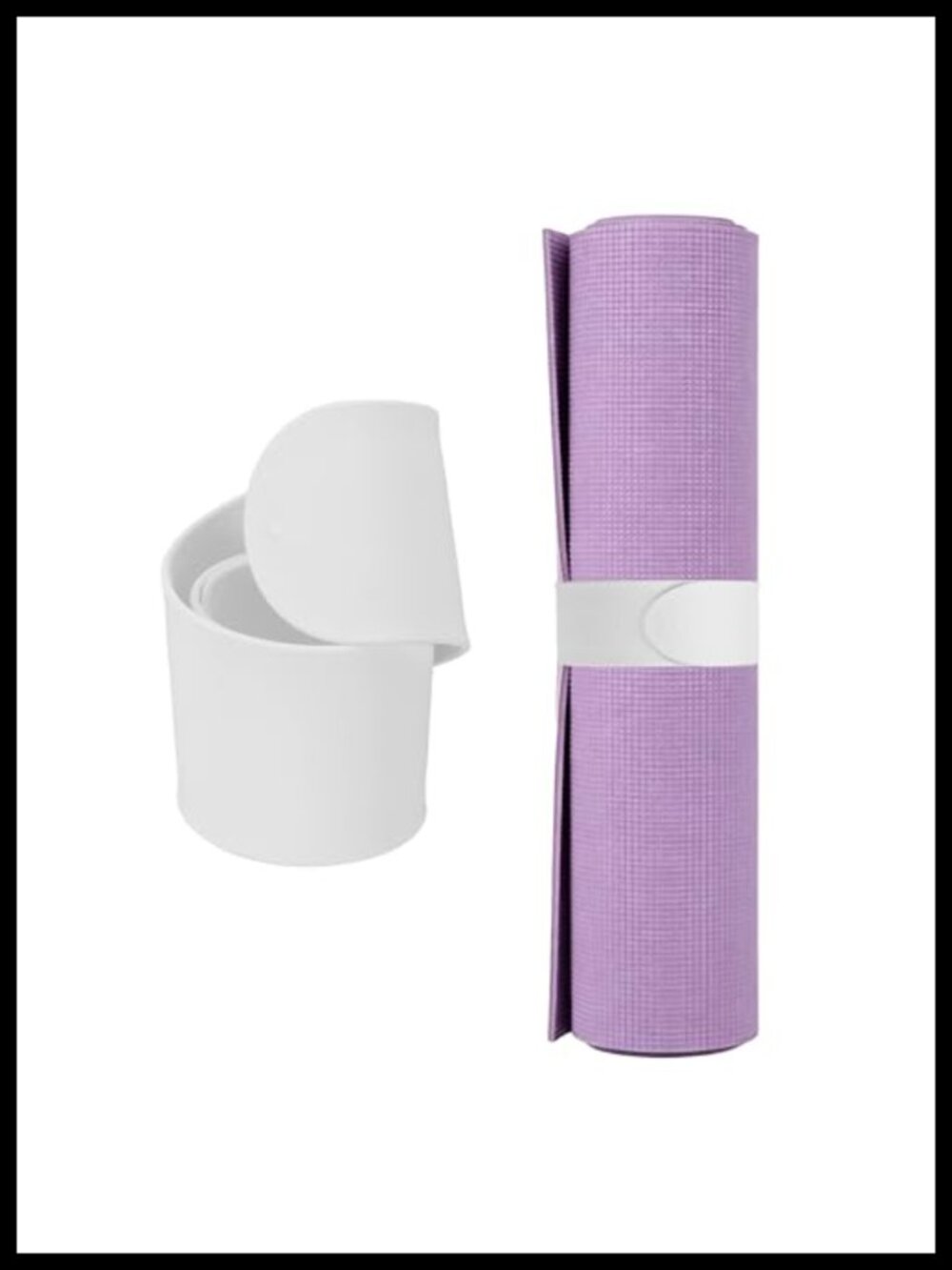 Yoga Mat Strap Slap Band Silicone Manganese Steel Exercise Mat Sling Holder